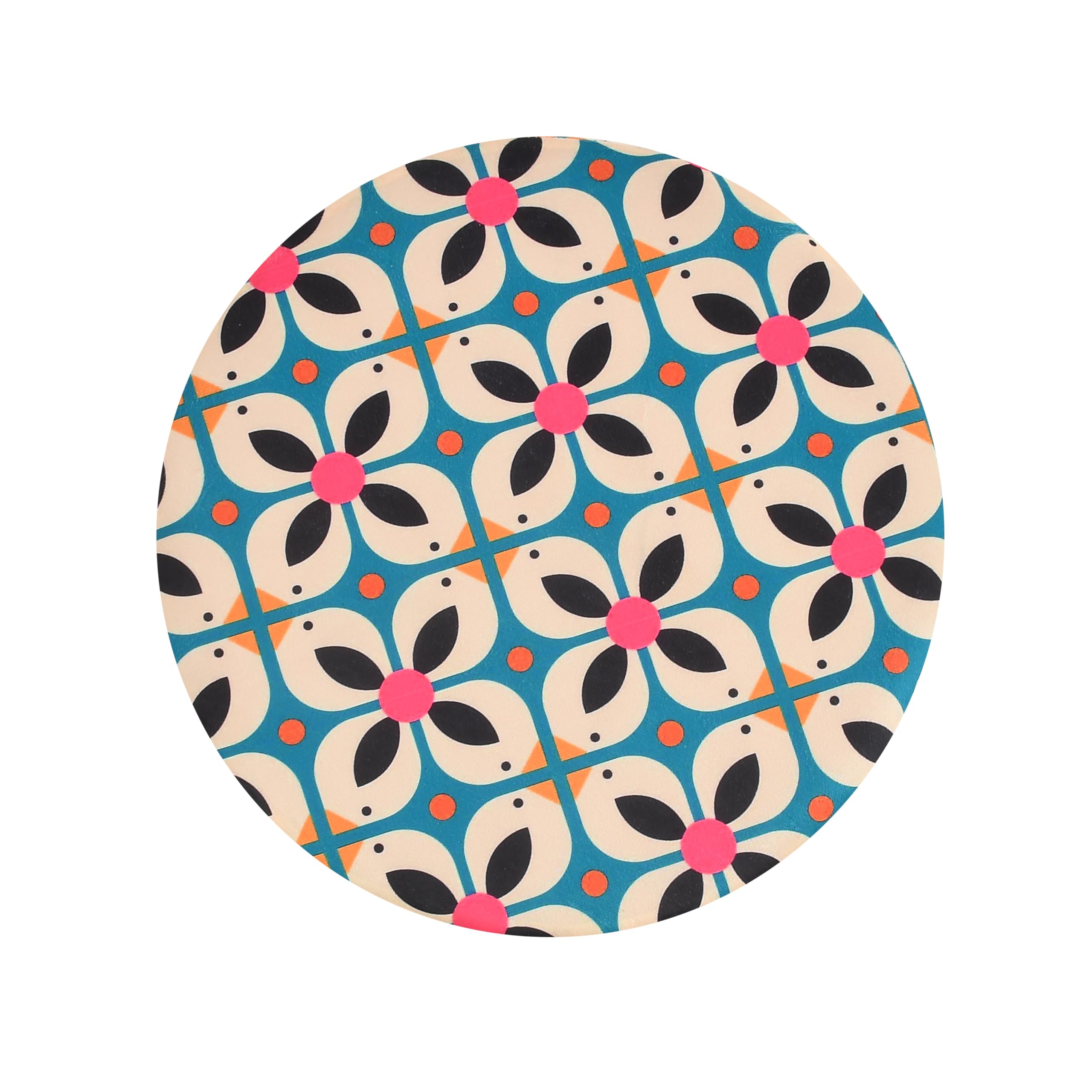 NACIA Elegant Ottoman Stool - Soft Cushioned Top for Seating & Footrest - Space-Saving, Stylish Design for Living Room, Bedroom & Office Spaces