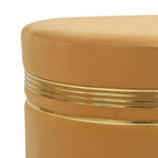 NACIA Wooden Ottoman Stool for Living Room, Ottoman pouffes for Sitting, Puffy Chair Bench for Home Decor, Ottoman & Stools, Footrest Pouf Foot Stool for Office Room Décor