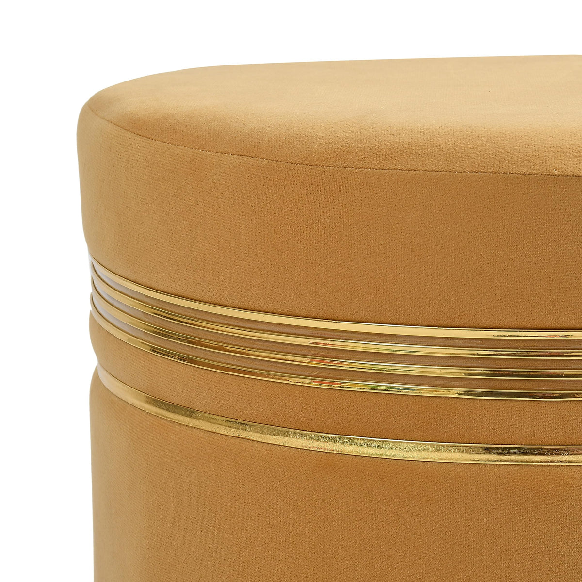 NACIA Wooden Ottoman Stool for Living Room, Ottoman pouffes for Sitting, Puffy Chair Bench for Home Decor, Ottoman & Stools, Footrest Pouf Foot Stool for Office Room Décor