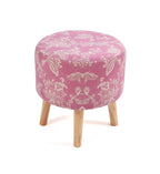 NACIA Elegant Ottoman Stool - Soft Cushioned Top for Seating & Footrest - Space-Saving, Stylish Design for Living Room, Bedroom & Office Spaces