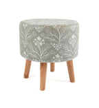 NACIA Elegant Ottoman Stool - Soft Cushioned Top for Seating & Footrest - Space-Saving, Stylish Design for Living Room, Bedroom & Office Spaces