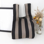 NACIA® Handbag for Women Wristlet Knitted Hand Bag for Shopping Tote Bag Knot Pouch foldable Tote Purse for Wrist small Knitted Sleeve Tote Handle Bag Wristlet Pouch Purse for Women, Cream