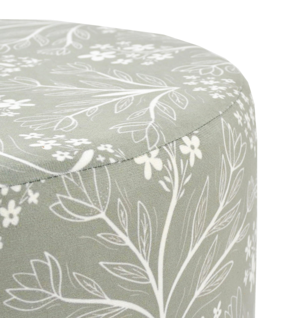 NACIA Elegant Ottoman Stool - Soft Cushioned Top for Seating & Footrest - Space-Saving, Stylish Design for Living Room, Bedroom & Office Spaces