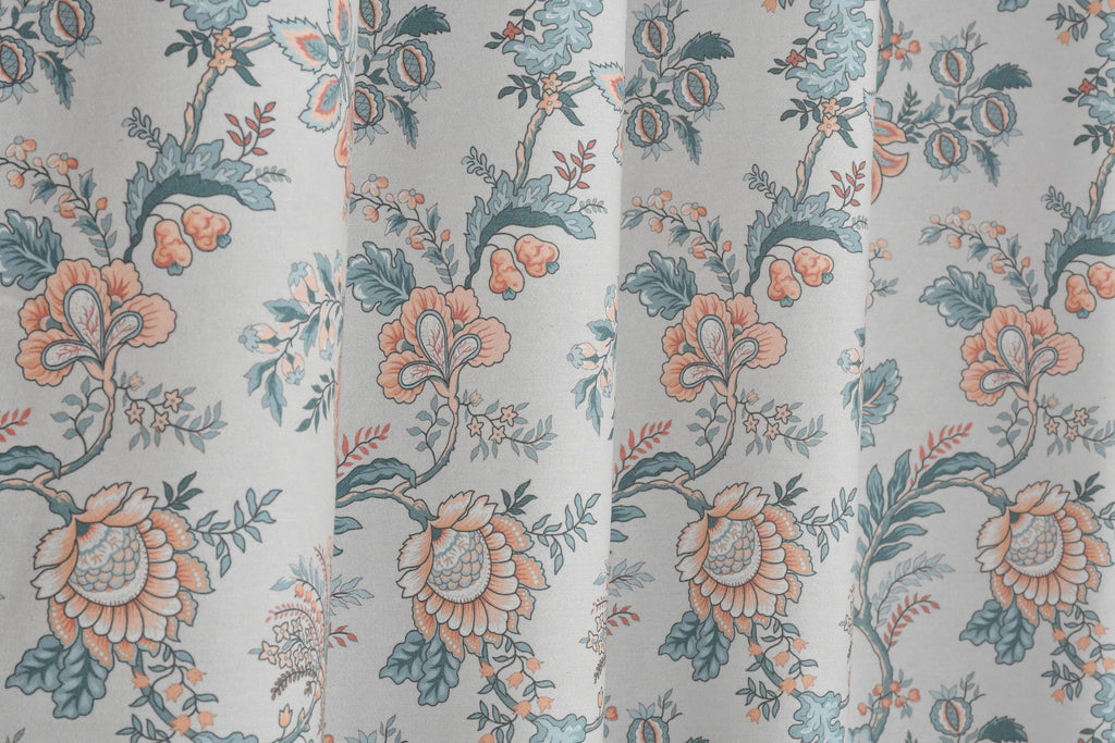 NACIA Cotton Room Darkening Printed Eyelet Curtains for Door, Long Door and Window | Geometric Printed Curtain Panel for Living Room and Bedroom | Grommet Window Drapes