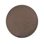 NACIA Velvet Upholstered Ottoman Stool with Wooden Legs | Round Pouffe Footrest Seat for Living Room Bedroom Balcony | Compact Foot Stool for Sitting Home Decor Furniture, 18 Inch