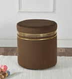NACIA Wooden Ottoman Stool for Living Room, Ottoman pouffes for Sitting, Puffy Chair Bench for Home Decor, Ottoman & Stools, Footrest Pouf Foot Stool for Office Room Décor