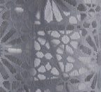 NACIA Heavy Polyester Net Semi Sheer Curtains for Door | Geometric Design Grommet Curtains | Semi Transparent Window Drapes for Living Room Bedroom Home Décor