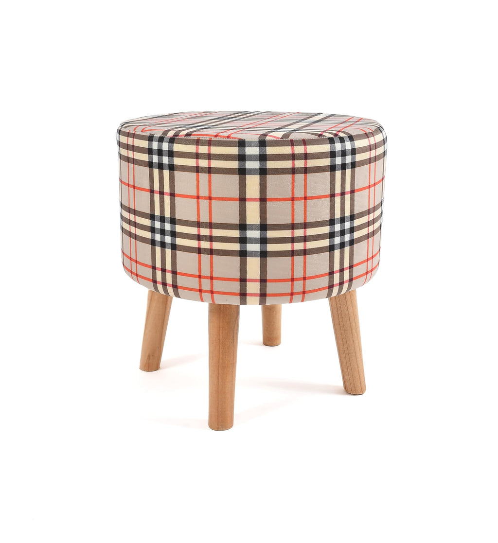 NACIA Elegant Ottoman Stool - Soft Cushioned Top for Seating & Footrest - Space-Saving, Stylish Design for Living Room, Bedroom & Office Spaces