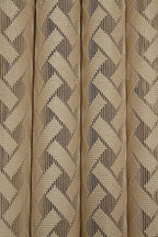 NACIA Criss Cross Net Semi Sheer Curtains | Geometric Door Curtains with Eyelet Rings | Light Filtering Polyester Curtains for Living Room and Bedroom