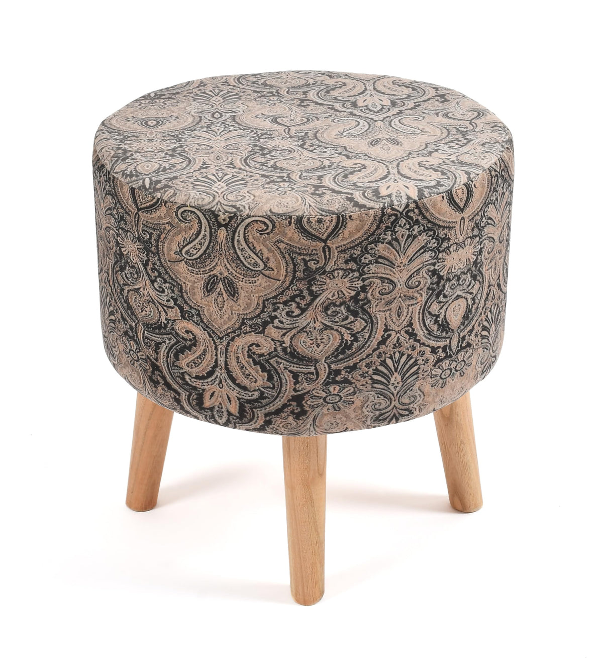 NACIA Elegant Ottoman Stool - Soft Cushioned Top for Seating & Footrest - Space-Saving, Stylish Design for Living Room, Bedroom & Office Spaces