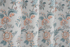NACIA Cotton Room Darkening Printed Eyelet Curtains for Door, Long Door and Window | Geometric Printed Curtain Panel for Living Room and Bedroom | Grommet Window Drapes