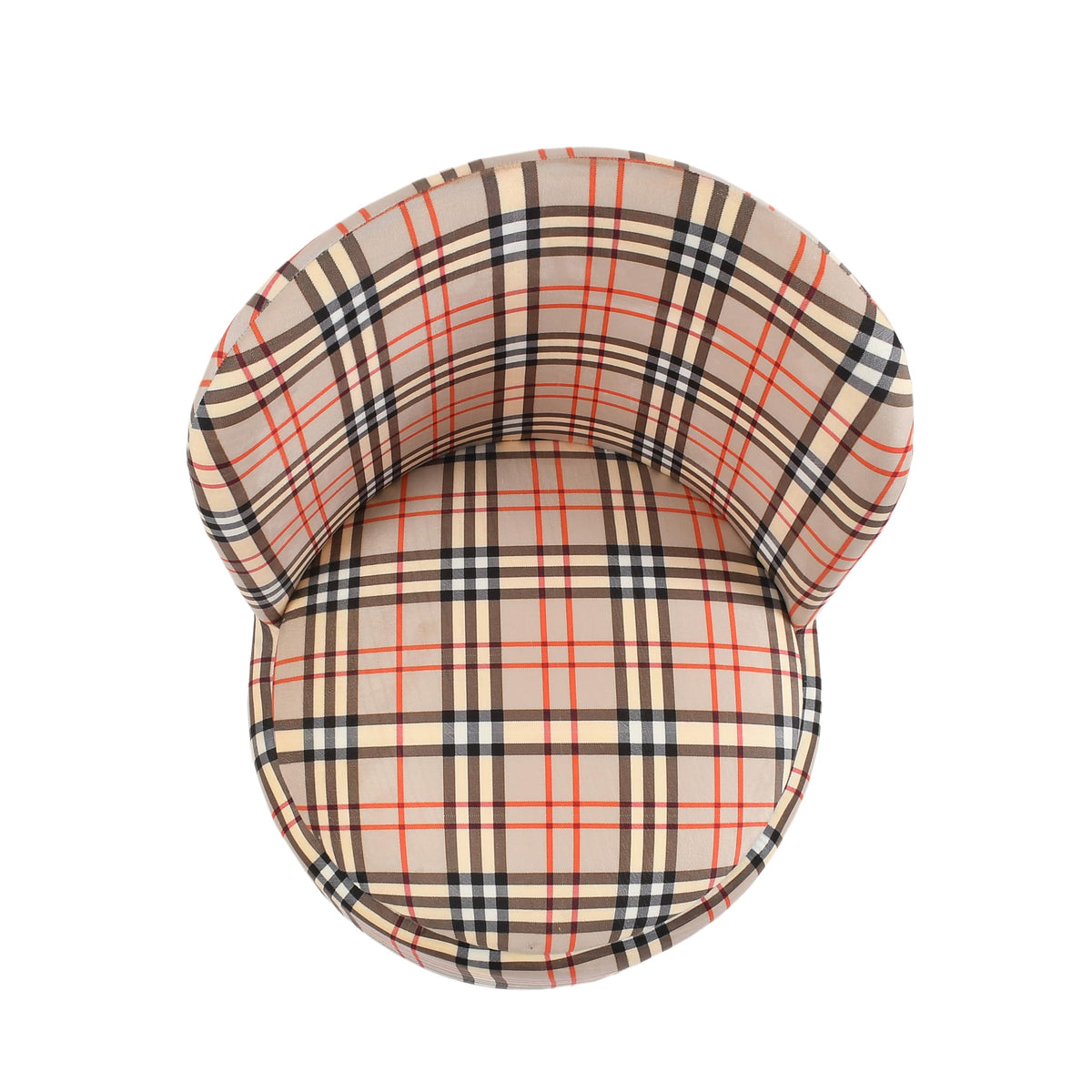 NACIA Velvet Printed Ottoman Chair | Dressing Table Chair for Bedroom Makeup Room Decor | Modern Upholstered Ottoman with Wooden Legs for Living Room & Home (18x18x32 Inches)