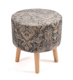NACIA Elegant Ottoman Stool - Soft Cushioned Top for Seating & Footrest - Space-Saving, Stylish Design for Living Room, Bedroom & Office Spaces