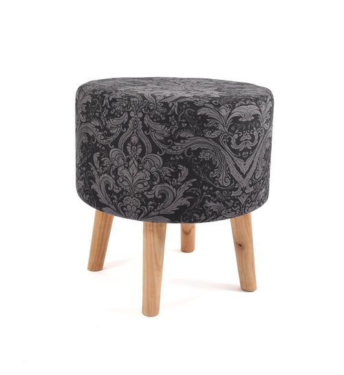 NACIA Elegant Ottoman Stool - Soft Cushioned Top for Seating & Footrest - Space-Saving, Stylish Design for Living Room, Bedroom & Office Spaces
