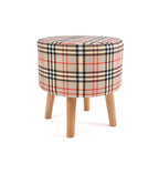 NACIA Elegant Ottoman Stool - Soft Cushioned Top for Seating & Footrest - Space-Saving, Stylish Design for Living Room, Bedroom & Office Spaces