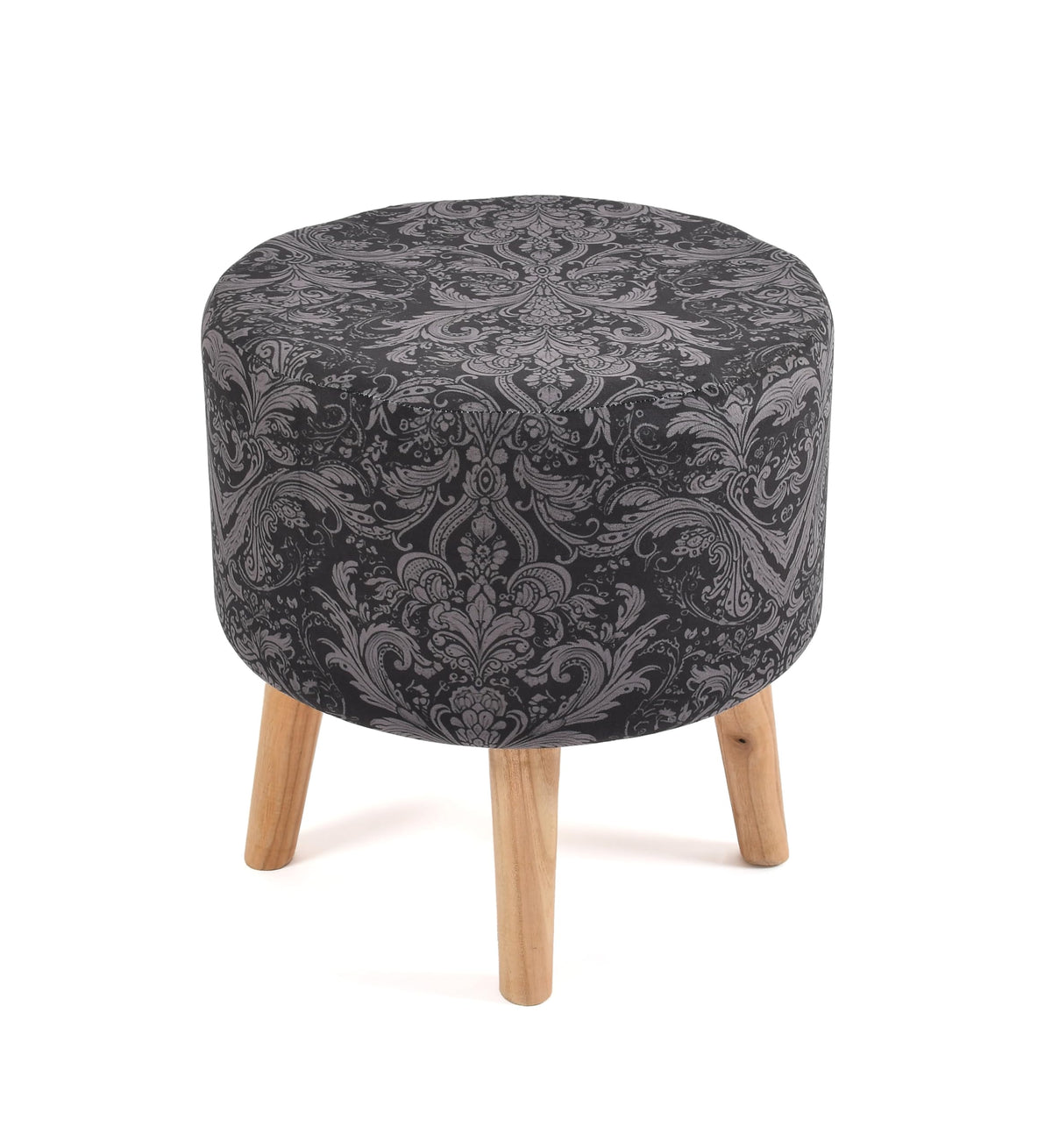 NACIA Elegant Ottoman Stool - Soft Cushioned Top for Seating & Footrest - Space-Saving, Stylish Design for Living Room, Bedroom & Office Spaces