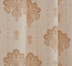 NACIA Cotton Room Darkening Printed Eyelet Curtains for Door, Long Door and Window | Geometric Printed Curtain Panel for Living Room and Bedroom | Grommet Window Drapes