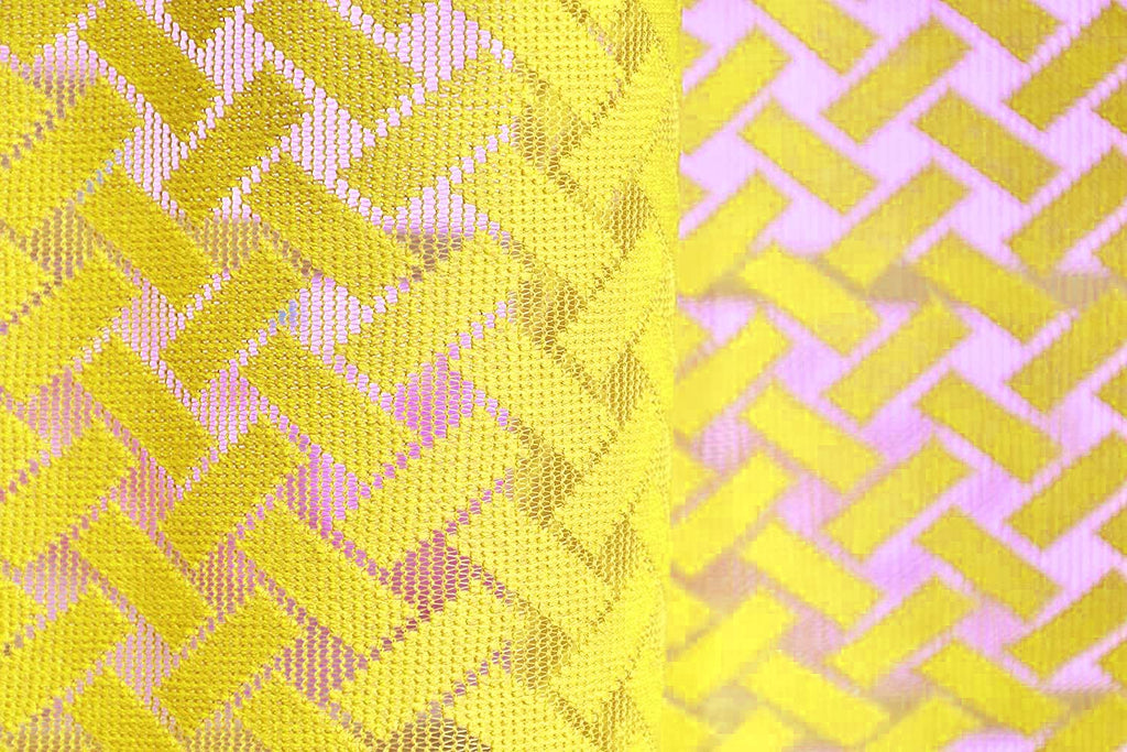 NACIA Criss Cross Net Semi Sheer Curtains | Geometric Door Curtains with Eyelet Rings | Light Filtering Polyester Curtains for Living Room and Bedroom