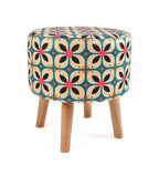 NACIA Elegant Ottoman Stool - Soft Cushioned Top for Seating & Footrest - Space-Saving, Stylish Design for Living Room, Bedroom & Office Spaces