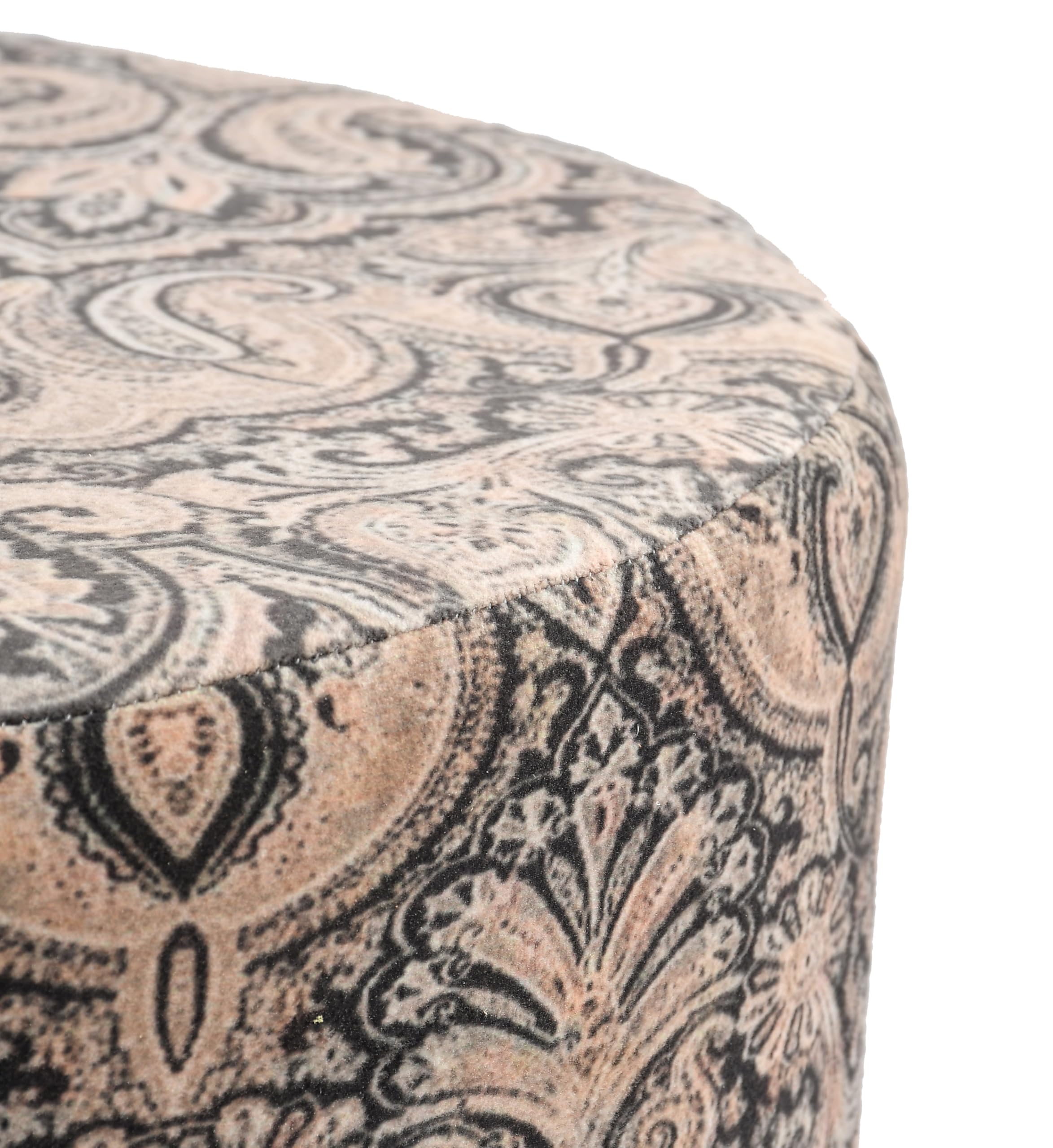 NACIA Elegant Ottoman Stool - Soft Cushioned Top for Seating & Footrest - Space-Saving, Stylish Design for Living Room, Bedroom & Office Spaces