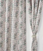 NACIA Cotton Room Darkening Printed Eyelet Curtains for Door, Long Door and Window | Geometric Printed Curtain Panel for Living Room and Bedroom | Grommet Window Drapes