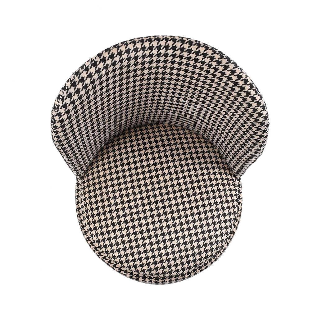 NACIA Velvet Printed Ottoman Chair | Dressing Table Chair for Bedroom Makeup Room Decor | Modern Upholstered Ottoman with Wooden Legs for Living Room & Home (18x18x32 Inches)