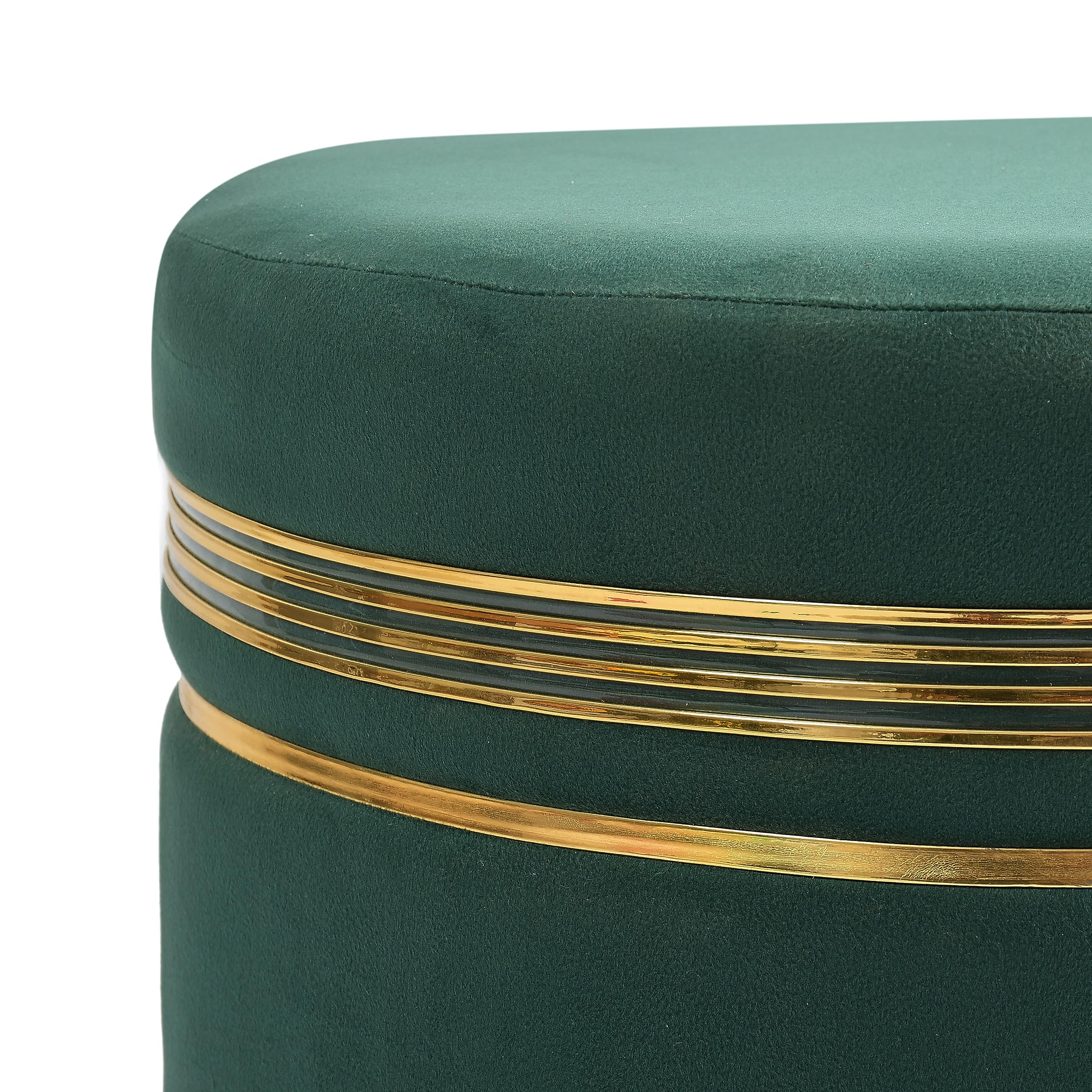 NACIA Wooden Ottoman Stool for Living Room, Ottoman pouffes for Sitting, Puffy Chair Bench for Home Decor, Ottoman & Stools, Footrest Pouf Foot Stool for Office Room Décor