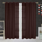 NACIA Criss Cross Net Semi Sheer Curtains | Geometric Door Curtains with Eyelet Rings | Light Filtering Polyester Curtains for Living Room and Bedroom