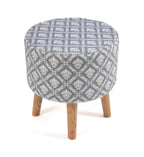 NACIA Elegant Ottoman Stool - Soft Cushioned Top for Seating & Footrest - Space-Saving, Stylish Design for Living Room, Bedroom & Office Spaces