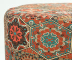 NACIA Elegant Ottoman Stool - Soft Cushioned Top for Seating & Footrest - Space-Saving, Stylish Design for Living Room, Bedroom & Office Spaces