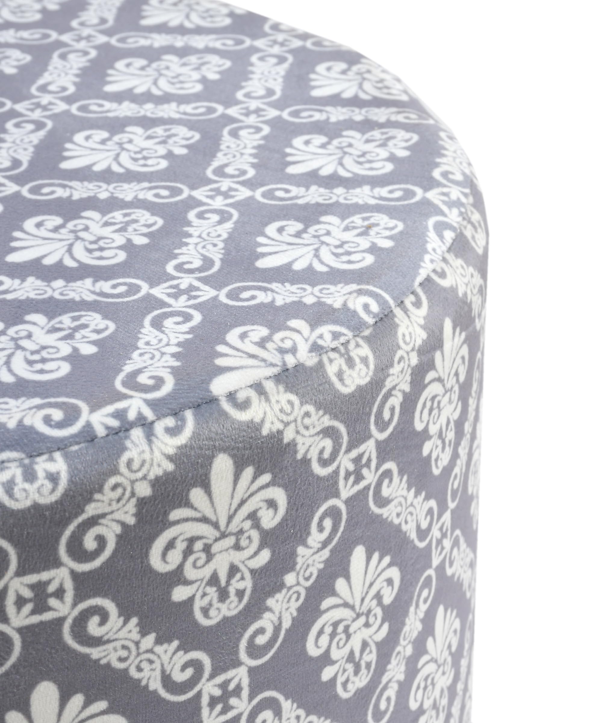 NACIA Elegant Ottoman Stool - Soft Cushioned Top for Seating & Footrest - Space-Saving, Stylish Design for Living Room, Bedroom & Office Spaces