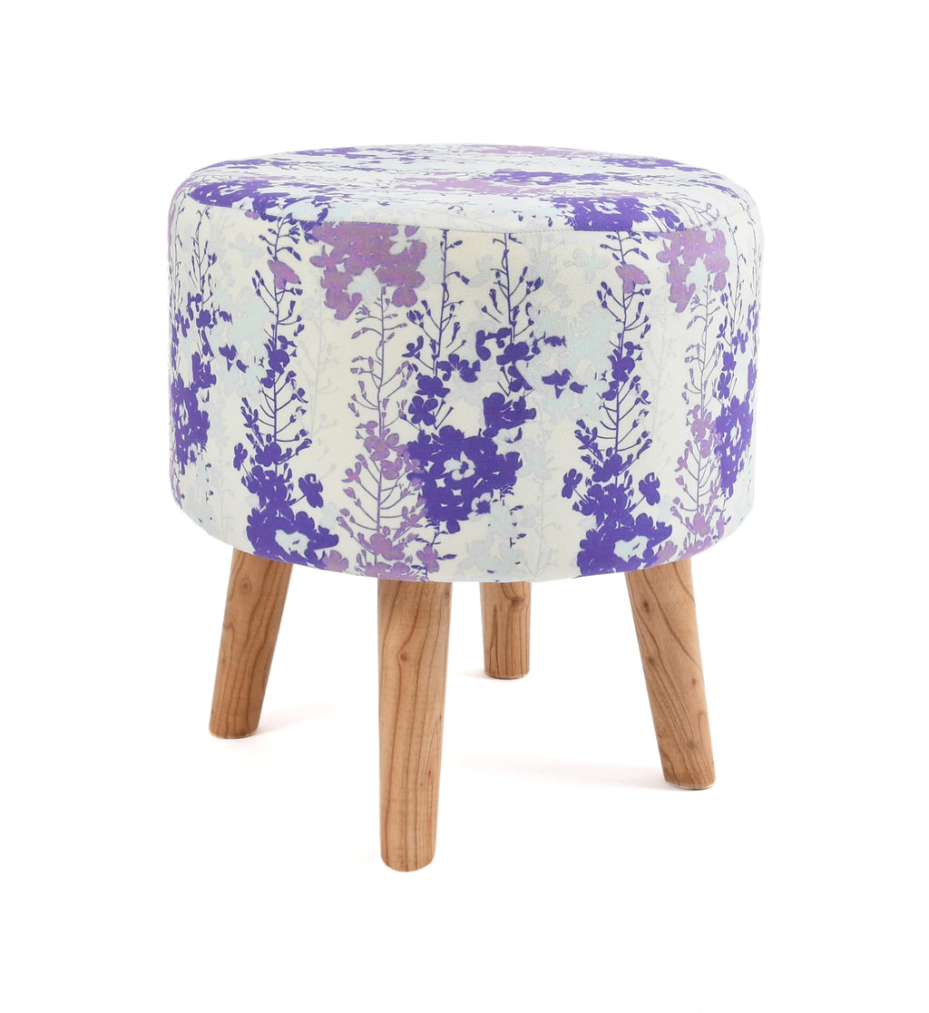 NACIA Elegant Ottoman Stool - Soft Cushioned Top for Seating & Footrest - Space-Saving, Stylish Design for Living Room, Bedroom & Office Spaces