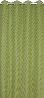 NACIA Criss Cross Net Semi Sheer Curtains | Geometric Door Curtains with Eyelet Rings | Light Filtering Polyester Curtains for Living Room and Bedroom