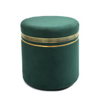 NACIA Wooden Ottoman Stool for Living Room, Ottoman pouffes for Sitting, Puffy Chair Bench for Home Decor, Ottoman & Stools, Footrest Pouf Foot Stool for Office Room Décor