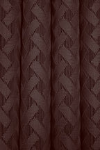 NACIA Criss Cross Net Semi Sheer Curtains | Geometric Door Curtains with Eyelet Rings | Light Filtering Polyester Curtains for Living Room and Bedroom