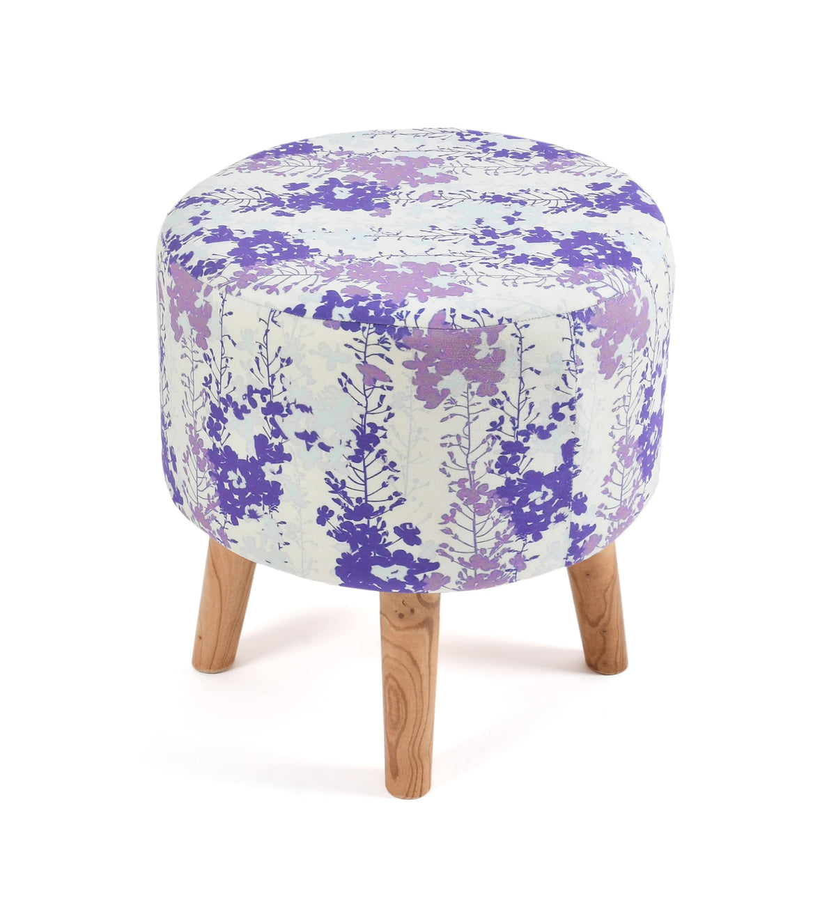 NACIA Elegant Ottoman Stool - Soft Cushioned Top for Seating & Footrest - Space-Saving, Stylish Design for Living Room, Bedroom & Office Spaces