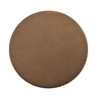NACIA Ottoman Pouffe Stool for Living Room | Round Cushioned Footstool with Wooden & Gold Metal Legs | Dressing Table Chair for Home Decor, Bedroom & Balcony Use
