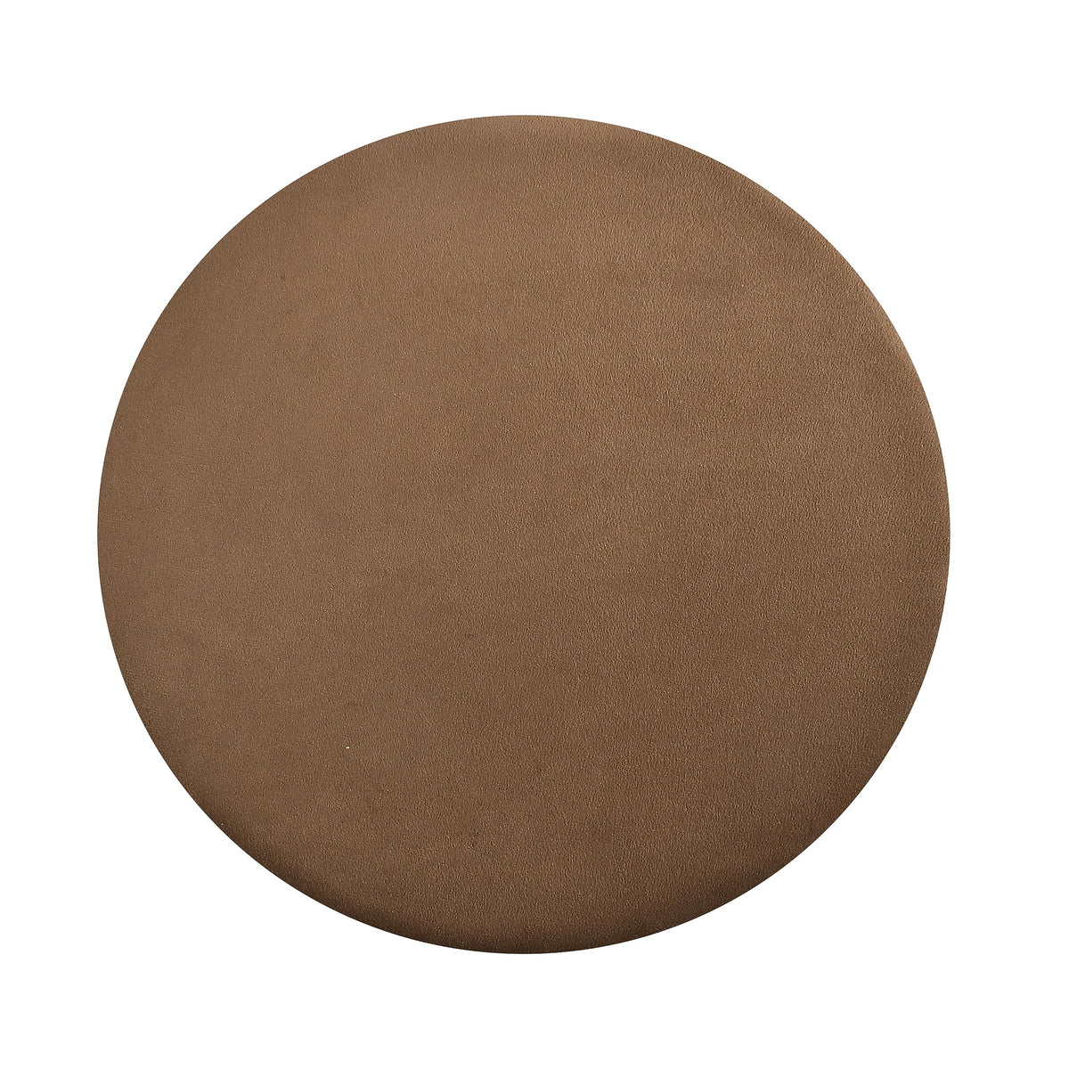 NACIA Ottoman Pouffe Stool for Living Room | Round Cushioned Footstool with Wooden & Gold Metal Legs | Dressing Table Chair for Home Decor, Bedroom & Balcony Use