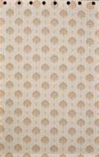 NACIA Cotton Room Darkening Printed Eyelet Curtains for Door, Long Door and Window | Geometric Printed Curtain Panel for Living Room and Bedroom | Grommet Window Drapes