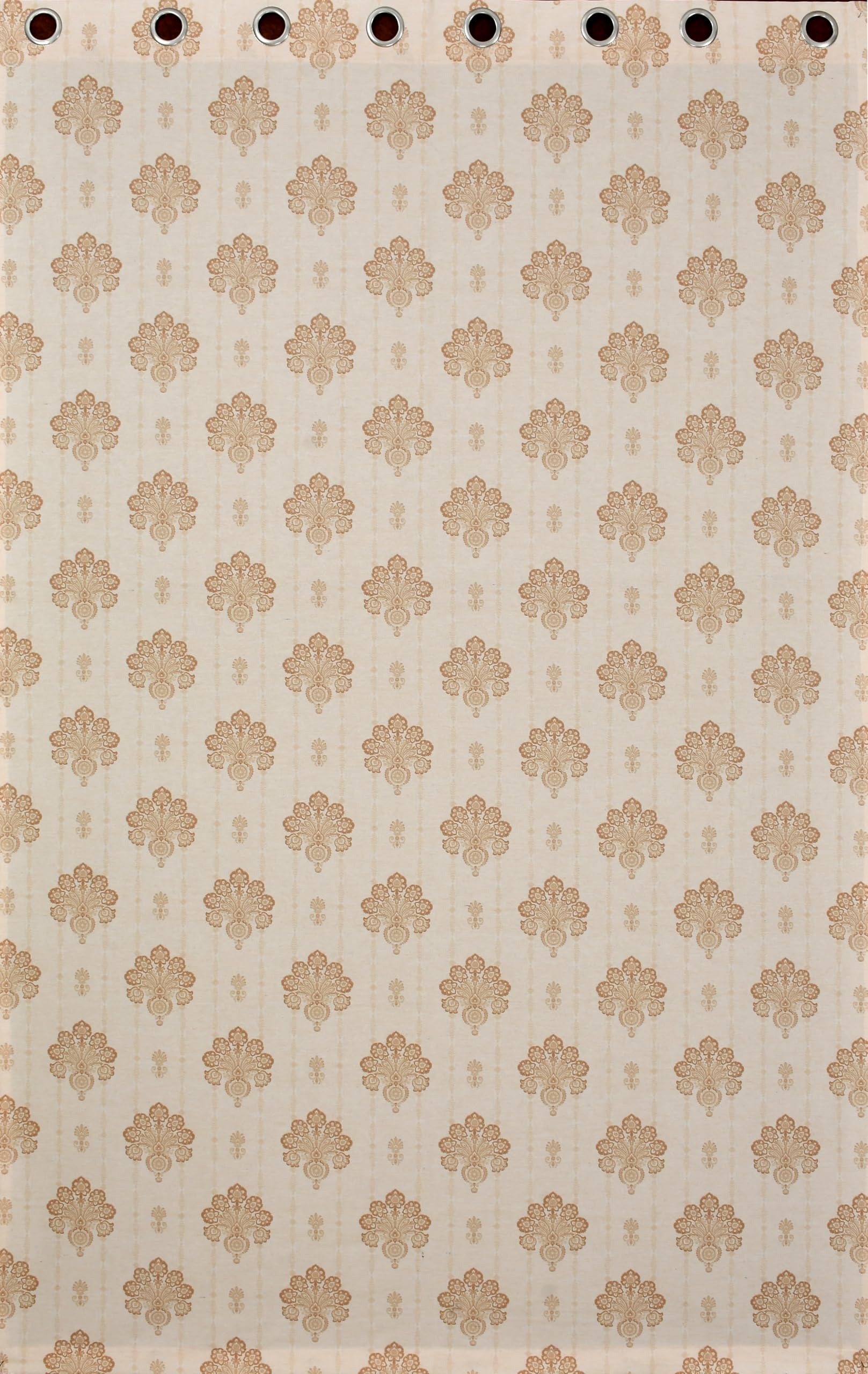 NACIA Cotton Room Darkening Printed Eyelet Curtains for Door, Long Door and Window | Geometric Printed Curtain Panel for Living Room and Bedroom | Grommet Window Drapes