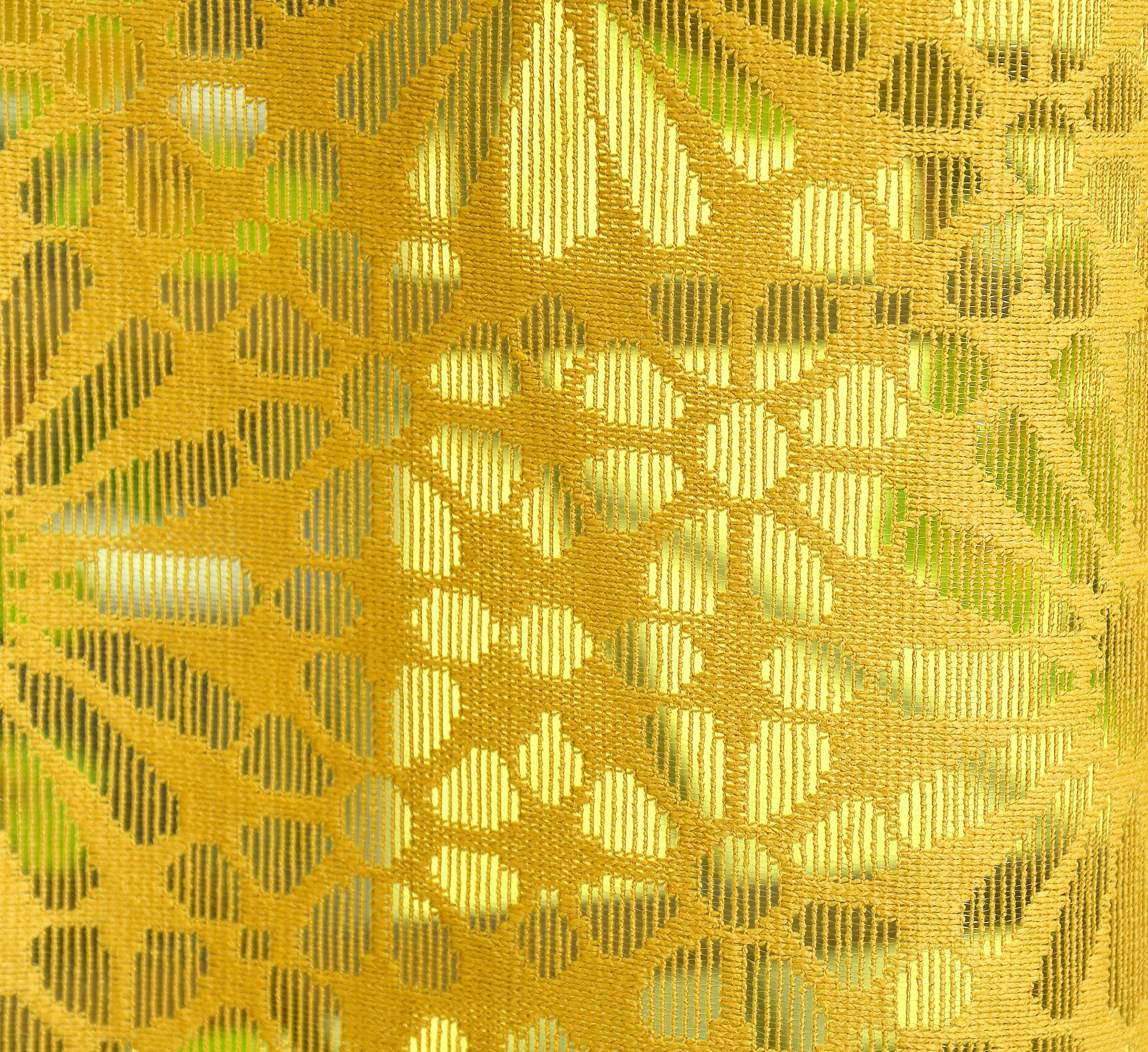 NACIA Heavy Polyester Net Semi Sheer Curtains for Door | Geometric Design Grommet Curtains | Semi Transparent Window Drapes for Living Room Bedroom Home Décor