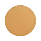 NACIA Ottoman Pouffe Stool for Living Room | Round Cushioned Footstool with Wooden & Gold Metal Legs | Dressing Table Chair for Home Decor, Bedroom & Balcony Use