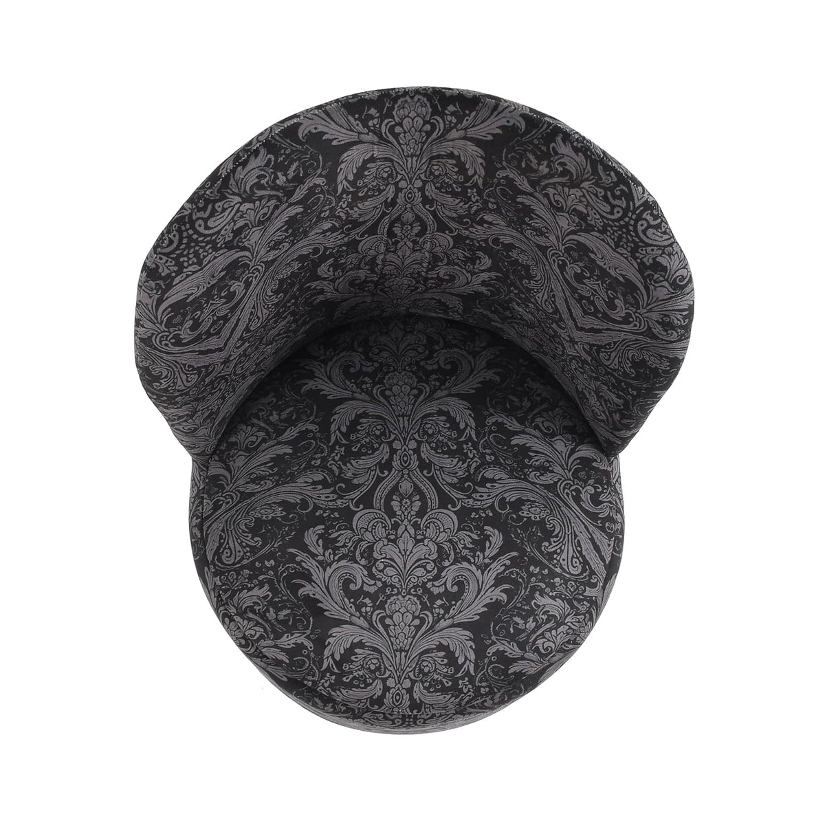 NACIA Velvet Printed Ottoman Chair with Stool Combo | Dressing Table Chair for Bedroom Makeup Room Decor | Modern Upholstered Ottoman with Wooden Legs for Living Room & Home