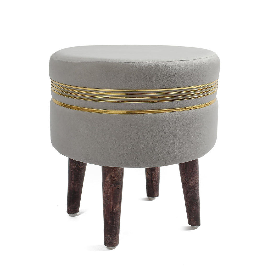 NACIA Wooden Ottoman Stool for Living Room, Ottoman pouffes for Sitting, Puffy Chair Bench for Home Decor, Ottoman & Stools, Footrest Pouf Foot Stool for Office Room Décor