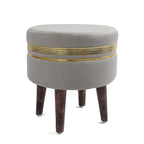 NACIA Wooden Ottoman Stool for Living Room, Ottoman pouffes for Sitting, Puffy Chair Bench for Home Decor, Ottoman & Stools, Footrest Pouf Foot Stool for Office Room Décor