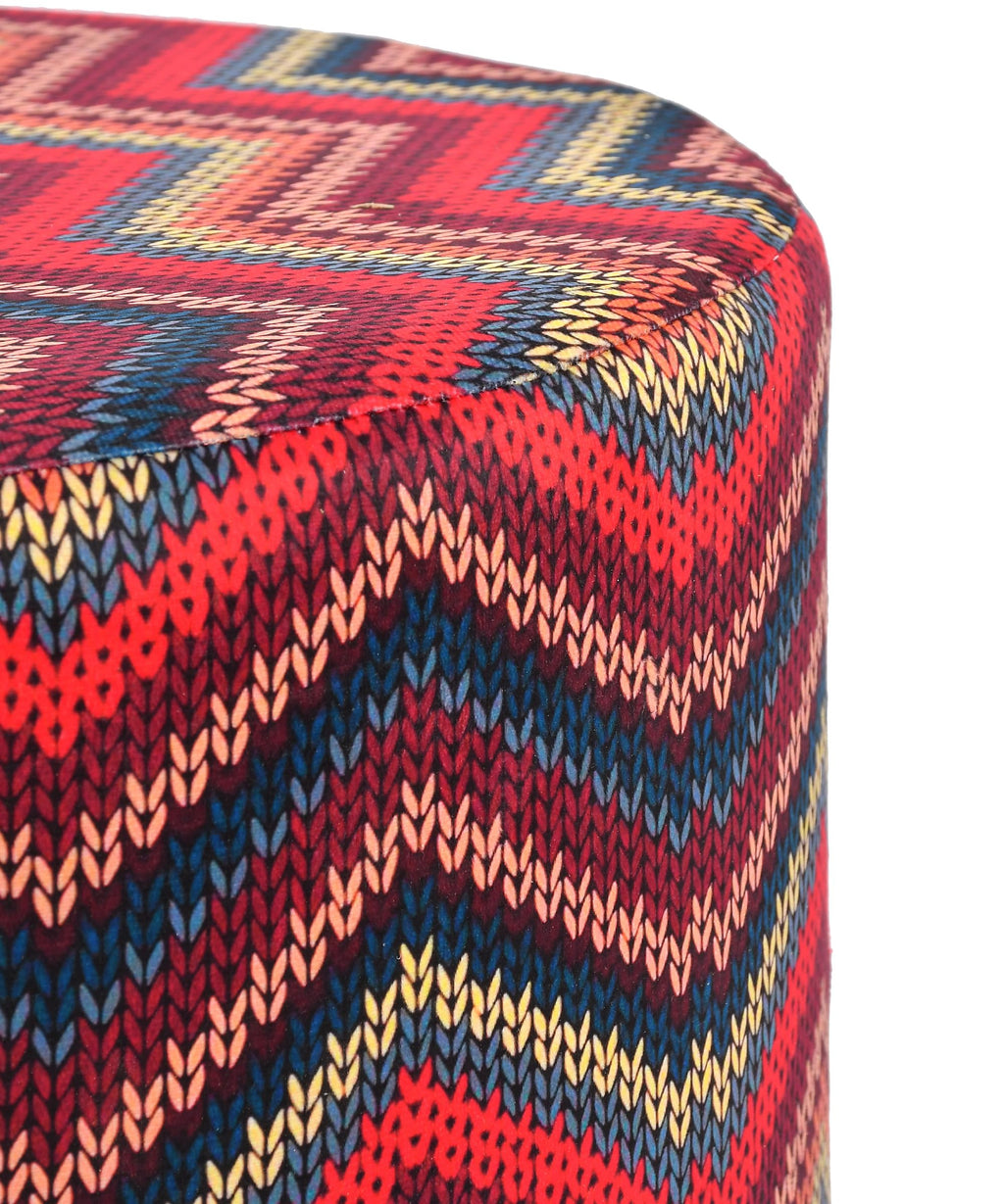 NACIA Elegant Ottoman Stool - Soft Cushioned Top for Seating & Footrest - Space-Saving, Stylish Design for Living Room, Bedroom & Office Spaces