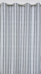 NACIA Cotton Room Darkening Printed Eyelet Curtains for Door, Long Door and Window | Geometric Printed Curtain Panel for Living Room and Bedroom | Grommet Window Drapes