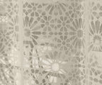 NACIA Heavy Polyester Net Semi Sheer Curtains for Door | Geometric Design Grommet Curtains | Semi Transparent Window Drapes for Living Room Bedroom Home Décor