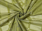 NACIA Heavy Polyester Net Semi Sheer Curtains for Door | Floral Design Grommet Curtains | Semi Transparent Window Drapes for Living Room Bedroom Home Décor