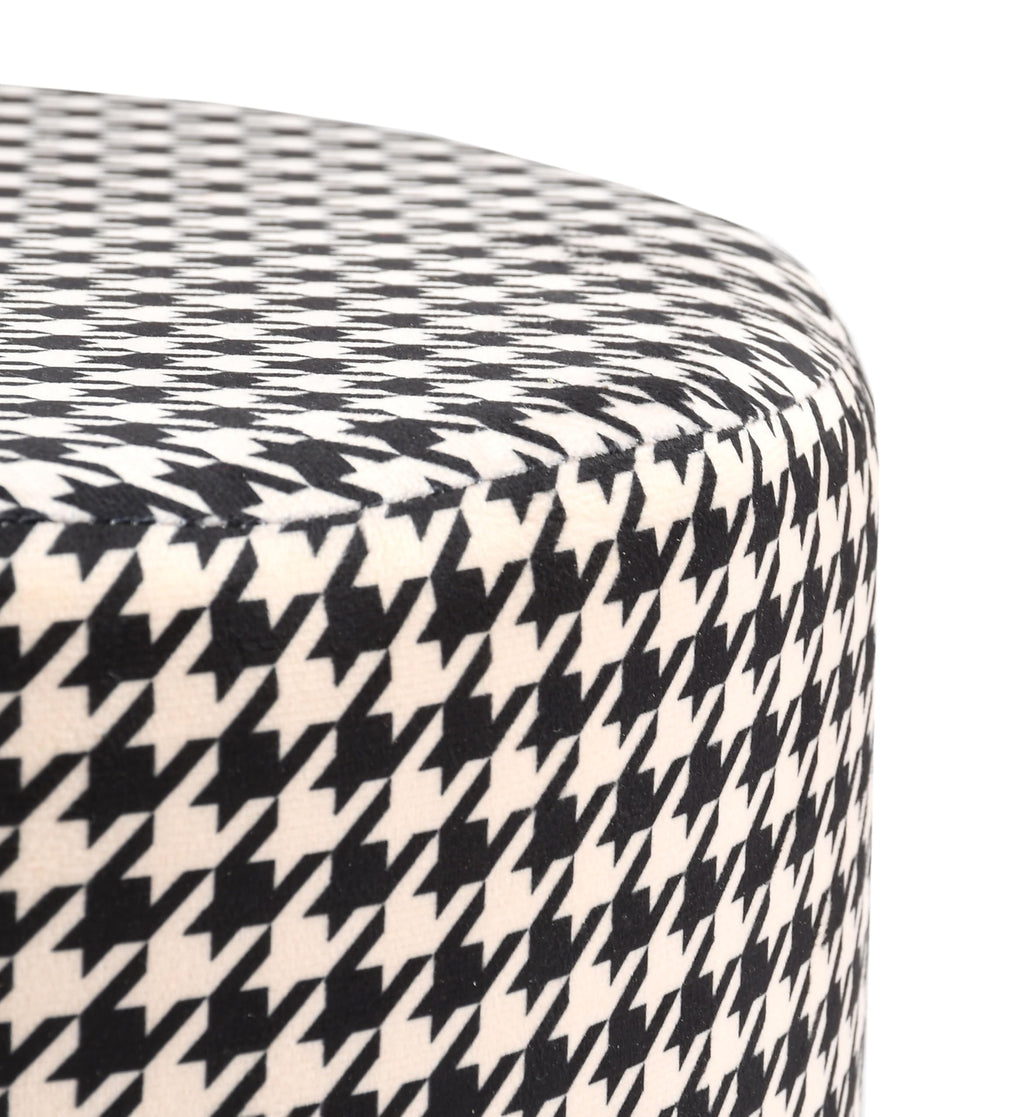 NACIA Elegant Ottoman Stool - Soft Cushioned Top for Seating & Footrest - Space-Saving, Stylish Design for Living Room, Bedroom & Office Spaces